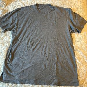 Men’s Big and Tall grey polo short sleeve t shirt